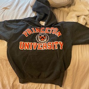 Princeton sewn letters with emblem Champion sweat shirt thick size small hoodie